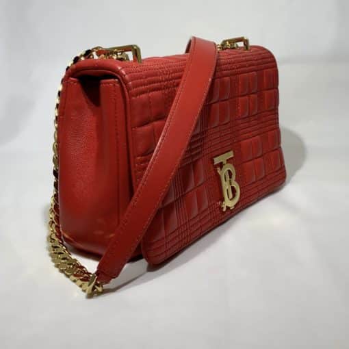 BURBERRY Lola Small Crossbody in Red 4