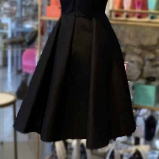 HALSTON HERITAGE Fit Flare Cocktail Dress in Black 5