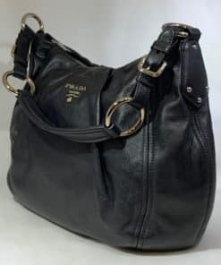 PRADA Sacca Sottospalla Shoulder Bag in Black 2