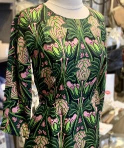 Prada Floral Silk Dress in Pink and Green 2