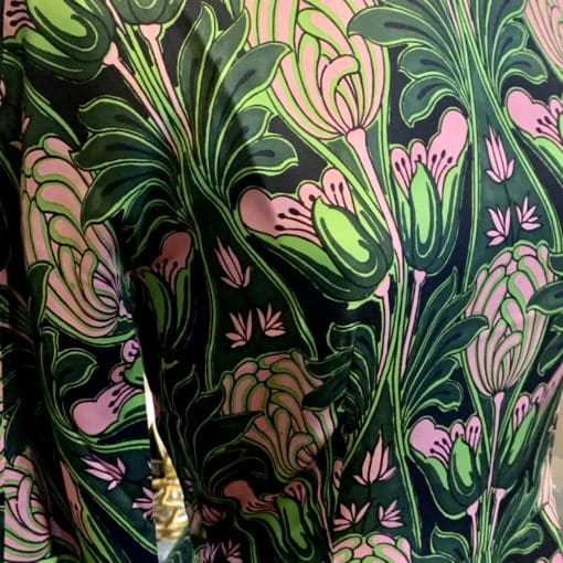 Prada Floral Silk Dress in Pink and Green 3