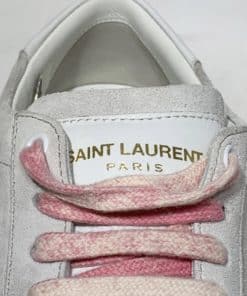 SAINT LAURENT Distressed Suede Court Classic Sneakers 6