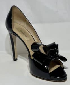 VALENTINO Couture Bow Peep Tow dOrsay Pumps 2