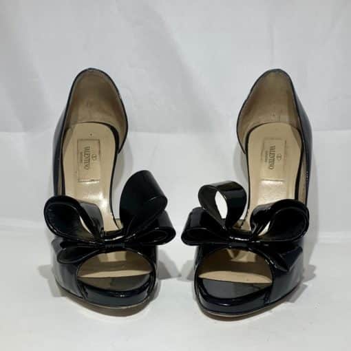 VALENTINO Couture Bow Peep Tow dOrsay Pumps 4