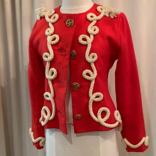 YVES SAINT LAURENT Vintage Rope Jacket in Red 2