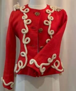 YVES SAINT LAURENT Vintage Rope Jacket in Red 4