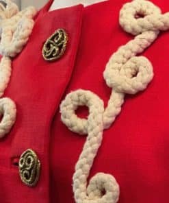YVES SAINT LAURENT Vintage Rope Jacket in Red 6