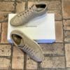 BALENCIAGA Mens Grained Leather Sneakers in Taupe 3