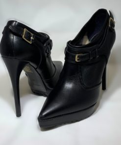 BURBERRY Bridle Ankle Booties in Black