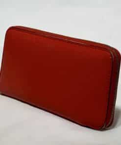 CELINE Zipper Organizer Wallet Coquelicot in Red 2