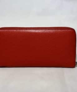CELINE Zipper Organizer Wallet Coquelicot in Red 5