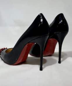 CHRISTIAN LOUBOUTIN Geo Spike Pump in Black and Red 3