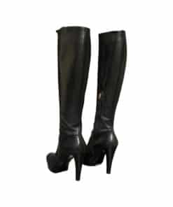 GIORGIO ARMANI Knee High Leather Boots in Black 5