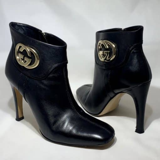 GUCCI GG Buckle Ankle Bootie 3