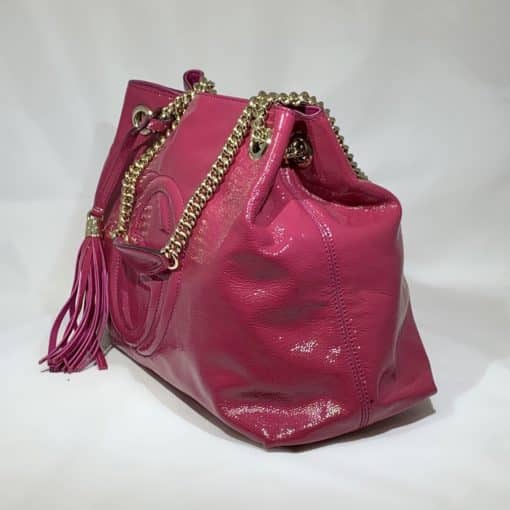 GUCCI Soho Chain Shoulder Back in Pink 1