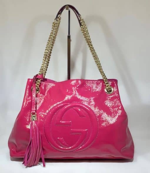 GUCCI Soho Chain Shoulder Back in Pink