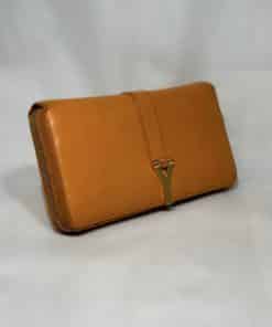 SAINT LAURENT Chyc Zipper Wallet in Orange 5