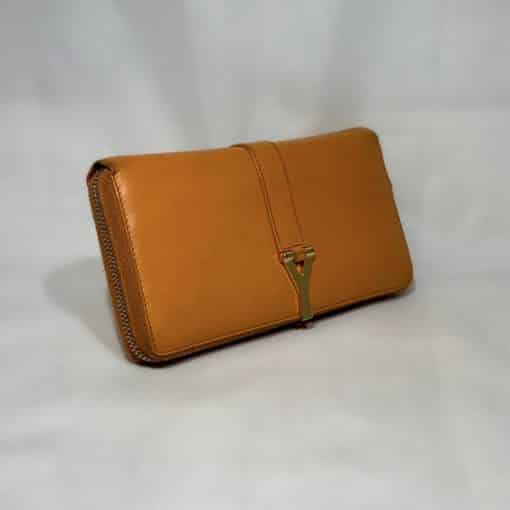 SAINT LAURENT Chyc Zipper Wallet in Orange 5