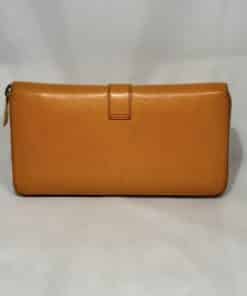 SAINT LAURENT Chyc Zipper Wallet in Orange 6