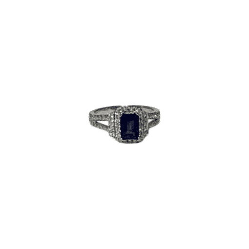 Custom Sapphire and Diamond Ring 3