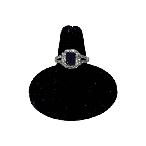Custom Sapphire and Diamond Ring