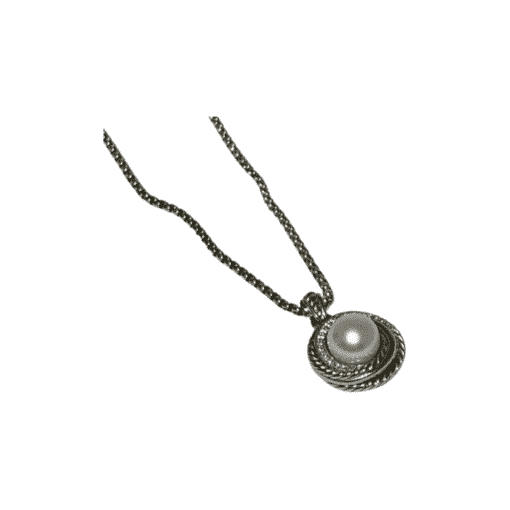 DAVID YURMAN Crossover Pearl Pendant Diamond Necklace 1