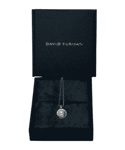 DAVID YURMAN Crossover Pearl Pendant Diamond Necklace