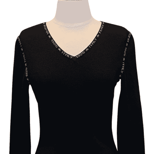 FENDI 1925 Long Sleeve Knit Dress 1