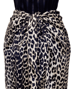 GANNI Leopard Print Sarong Skirt 2 1