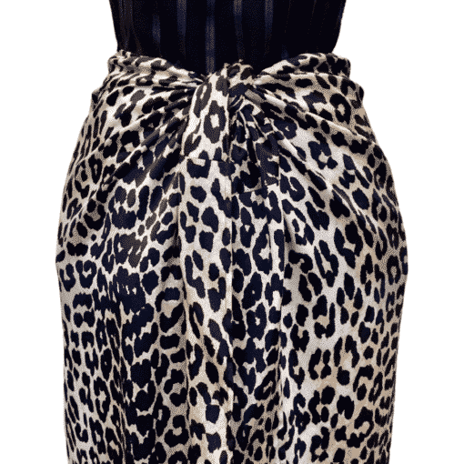 GANNI Leopard Print Sarong Skirt 2 1