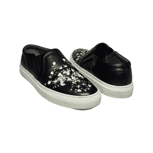 GIVENCHY Mens Floral Slip on Sneakers in Black 2