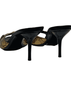 GUCCI Guccissima Horsebit Sandal Heel in Gold 2
