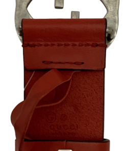 GUCCI Interlocking G Belt in Red 105/42 5
