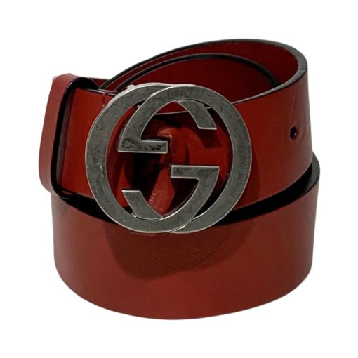 GUCCI Interlocking G Belt in Red 105/42 4