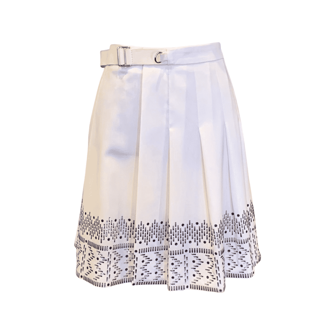 LOUIS VUITTON Beaded Skirt in White (36) - More Than You Can Imagine