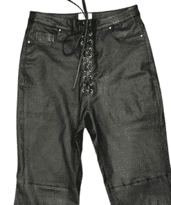 LPA Leather Moto Pants in Black 3