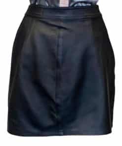 RAG BONE Zip Leather Skirt in Black 2