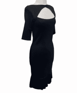 RALPH LAUREN Knit Cutout Dress in Black 1