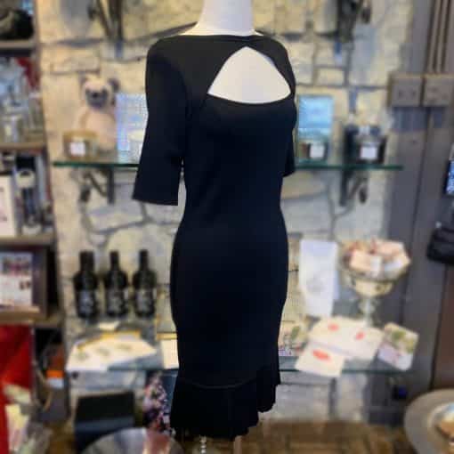 RALPH LAUREN Knit Cutout Dress in Black