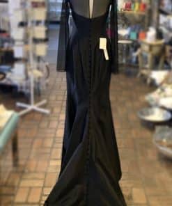ROMONA KEVEZA Embroidered Gown in Black 1