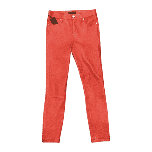 RTA Remi Lambskin Leather Pants in Red 2