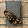 SAINT LAURENT Jimmy Flat Sandals in Leopard (41) 10