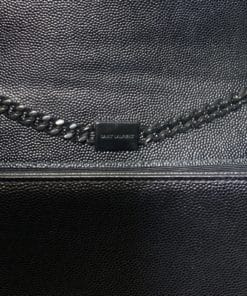 SAINT LAURENT Kate Small Grain de Poudre Chain Shoulder Bag in Black 6