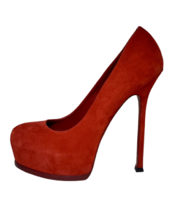 SAINT LAURENT Tribtoo Pumps in Red Suede Leather 41 (Fits Size 10) 5