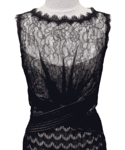 TADASHI Mixed Lace Dress in Black 1