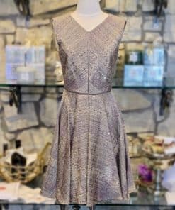 TALBOT RUNHOF Sequin Fit and Flare Dress