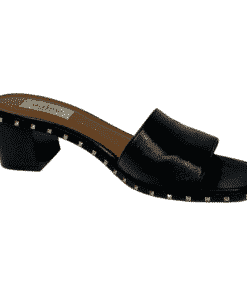 VALENTINO Rockstud Slide Sandal Heel 39 5