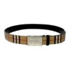 BURBERRY Check Belt in Tan 90/36 13