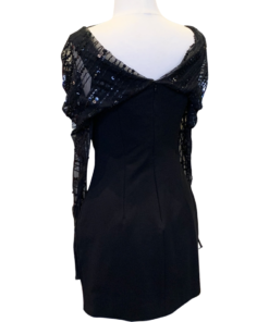 CUSHNIE Sequin Sweetheart Dress in Black (6) 7