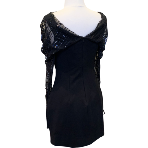 CUSHNIE Sequin Sweetheart Dress in Black (6) 3
